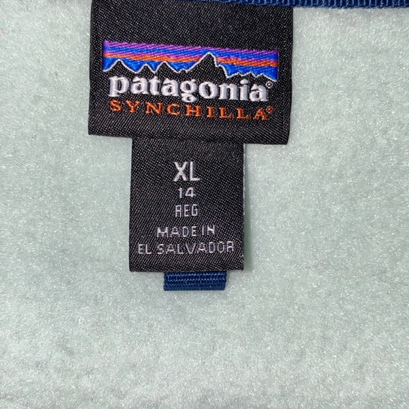 Girls Patagonia Top size XL/14 Mint Green - Picture 5 of 6